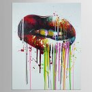 Hand-Painted Abstract / Leisure 100% Hang-Painted Oil Painting,Modern / Classic One Panel Canvas O