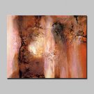 Large Hand-Painted Abstract Fantasy Modern Oil Painting On Canvas One Panel With Frame Ready To Ha