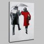 Hand Painted Lovers Figure Oil Painting On Canvas Modern Abstract Wall Art Pictures For Home Decor