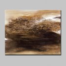 Large Hand-Painted Abstract Fantasy Modern Oil Painting On Canvas One Panel With Frame Ready To Ha