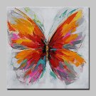Hand-Painted Abstract Butterfly Animal Oil Painting On Canvas Modern Wall Art Pictures For Home De