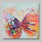 Hand-Painted Modern Abstract Butterfly Animal Oil Paintings On Canvas Wall Art Picture For Home De