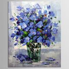 Hand-Painted Abstract / Floral/Botanical 100% Hang-Painted Oil Painting,Modern / Pastoral One Pane