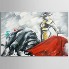 Hand-Painted Abstract / Animal 100% Hang-Painted Oil Painting,Modern / European Style One Panel Ca