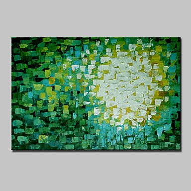 Mini Size Hand-Painted Abstract Modern Oil Painting On Canvas One Panel Ready To Hang