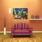 Hand-Painted Abstract / Landscape / Abstract Landscape Modern / European Style Oil Painting , Canv