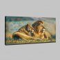 Large Lion King Oil Painting Animal Landscape Picture Print On Cotton Canvas One Panel Ready to Ha