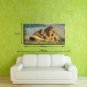 Large Lion King Oil Painting Animal Landscape Picture Print On Cotton Canvas One Panel Ready to Ha