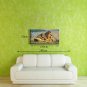 Large Lion King Oil Painting Animal Landscape Picture Print On Cotton Canvas One Panel Ready to Ha