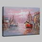 Mini Size Hand-Painted Landscape Modern Oil Painting On Canvas One Panel Ready To Hang