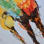 E-HOME Oil painting Modern The Color Of The Running Horse Pure Hand Draw Frameless Decorative Pain