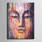 E-HOME Oil painting Modern Mottled Buddha Pure Hand Draw Frameless Decorative Painting