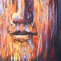 E-HOME Oil painting Modern Mottled Buddha Pure Hand Draw Frameless Decorative Painting