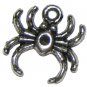 6 Antique Silver Spider Charms - Spiders