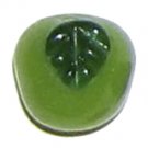 3 Glass Green Apple Beads - Apples