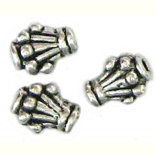 10 Antique Silver Balloon Bunch Beads