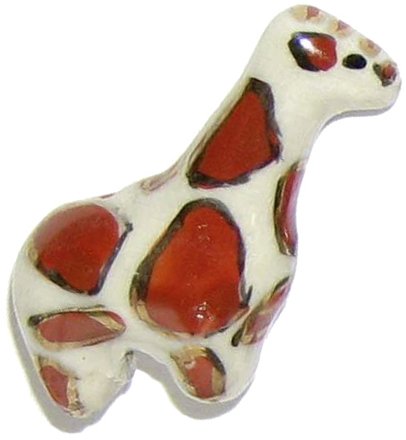 3 Ceramic Giraffe Beads - Giraffes