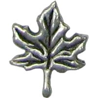 6 Antique Silver Maple Leaf Pendants - Leaves