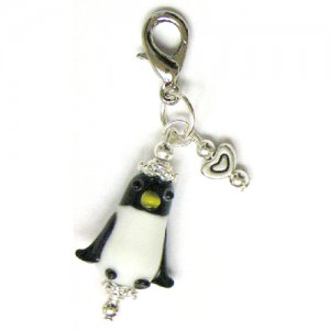 Handmade Penguin Zipper Pull