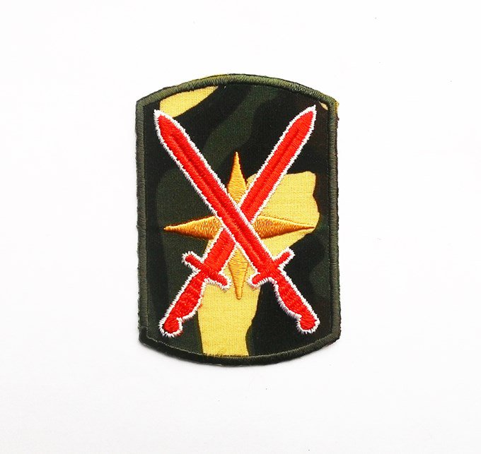 Military sword army iron on patch.
