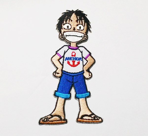 monkey d luffy One Piece Anime Iron On Patch.