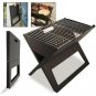 Portable Notebook Grill BBQ Foldable Folding Charcoal Camping Barbecue Picnic