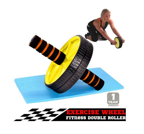 ABS Abdominal Exercise Wheel Gym Fitness Machine Body Strength Traning Roller