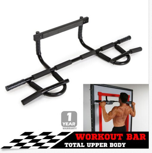 Portable Chin Up Workout Bar Home Door Pull Up Abs Exercise Doorway Wall Fitness