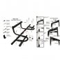 Portable Chin Up Workout Bar Home Door Pull Up Abs Exercise Doorway Wall Fitness