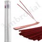 Ambrosial 40 Incense Sticks Wood Holder Organic Charcoal Free Handmade Tin Pack