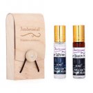 Ambrosial Gift Set 8ml-2 Attar Black Musk White Oud 100% Natural Pure