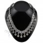 Oxidised White Metal Handcrafted Indian Ethnic Women Gypsy Necklace Jewelry 05