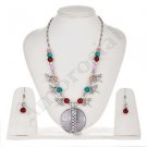 Oxidised White Metal Handcrafted Indian Ethnic Women Gypsy Necklace Jewelry 13