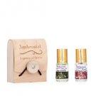 Ambrosial Gift Set 3ml-2 Attar Rose Jasmine 100% Natural Pure Concentrate