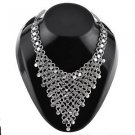 Oxidised White Metal Handcrafted Indian Ethnic Women Gypsy Necklace Jewelry 03