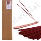 Ambrosial 100 Incense Sticks with Wooden Holder Organic Charcoal Free Handmade