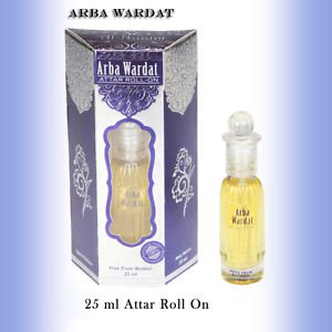 Al Nuaim Arba Wardat 25ml Attar Perfume Oil Alcohol Free Natural by Ambrosial