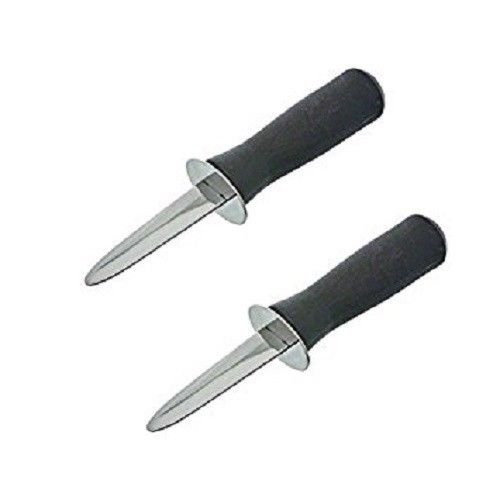 Set of 2 Commercial Grade "Boston Style" Oyster Clam Shucker Knives
