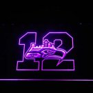 Seattle Seahawks 12th Man LED Neon Sign Light NFL Football Sports Team Purple