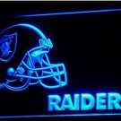 Oakland Raiders Helmet LED Neon Sign Light NFL Football Sports Team Blue