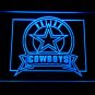 Dallas Cowboys Badge LED Neon Sign Light NFL Football Sports Team Blue