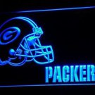 Green Bay Packers Helmet LED Neon Sign Light NFL Football Sports Team Blue