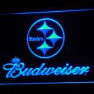 Pittsburgh Steelers Budweiser LED Neon Sign Light NFL Football Team Blue