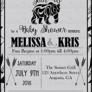 Native American Themed Baby Shower Invitation/ Native Bear tribal Themed Baby Shower Invitation