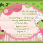 Spa Day themed Girls Birthday party/Let'sdo a make over birthday party invitation
