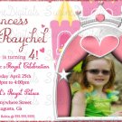 Princess Castle With Your child's Photo/ Princess Party Invitation