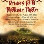 Zombie Apocalypse Walking Dead Birthday Party Invitation/Halloween Themed Party invite