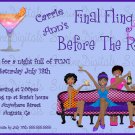Final Fling Before The Ring Bachelorette Party Invite, Girls Night Out Party Invite