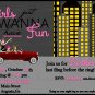Girls Night Out on the Town Bridal or Bachelorette Party Invitation