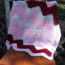 Baby Girl Handmade Crochet Light Pink and Pastels Car Seat Blanket/ Baby Girl Baby Shower Gift
